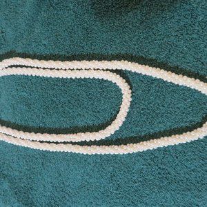 Lady's Faux Pearl Necklace/Hangs 22" Long